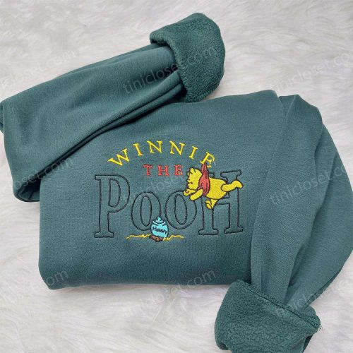 Winnie Pooh Embroidered Sweatshirt & Disney Hoodie: Perfect Family Gifts!