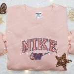 Shop Wisconsin Badgers x Nike Embroidered Sweatshirt – Nike Inspired Hoodie Perfect Birthday Gift