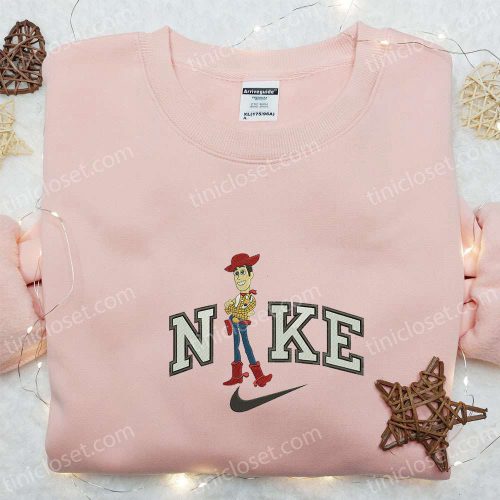 Disney Characters Embroidered Shirt & Hoodie: Woody x Nike Cartoon B Gift for Men Women Gift Ideas for Family