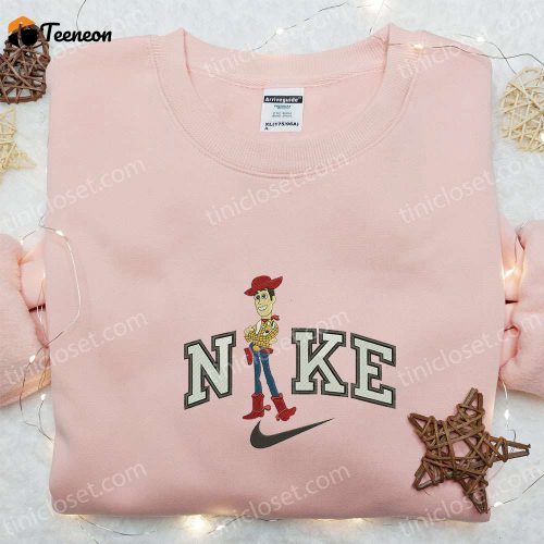 Disney Characters Embroidered Shirt & Hoodie: Woody x Nike Cartoon B Gift for Men Women Gift Ideas for Family