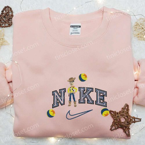 Disney Embroidered Sweatshirt & T-shirt: Woody x Nike Collection – B Gift for Men Women Family Gift Ideas