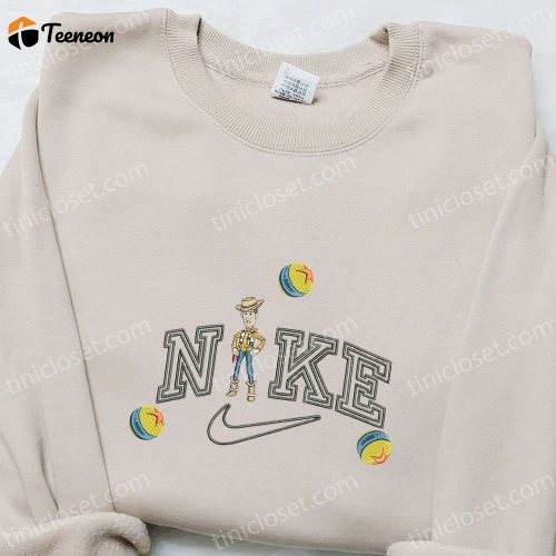 Shop Woody x Nike Embroidered Sweatshirt & Disney Characters Hoodie – Perfect Family Birthday Gift