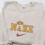 Disney Woody x Swoosh Cartoon Hoodie & Embroidered Shirt: B Gift for Men Women Family Gift Ideas