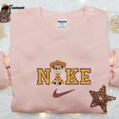 Disney Woody x Swoosh Cartoon Hoodie & Embroidered Shirt: B Gift for Men Women Family Gift Ideas