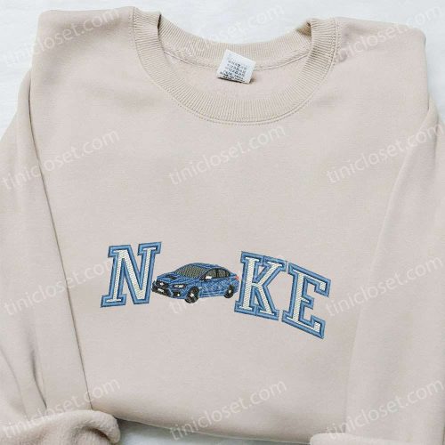 Wrx Car x Nike Embroidered Sweatshirt: Transportation Hoodie Perfect Family Birthday Gift