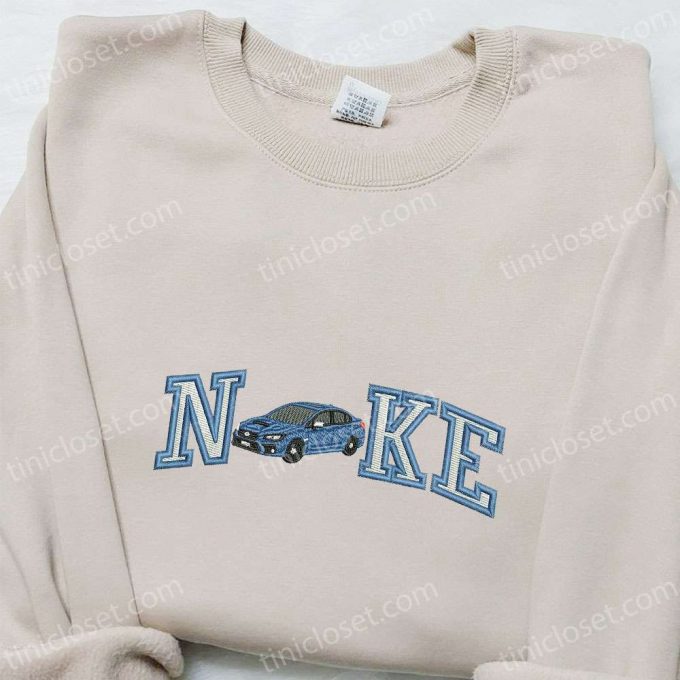 Wrx Car X Nike Embroidered Sweatshirt: Transportation Hoodie Perfect Family Birthday Gift