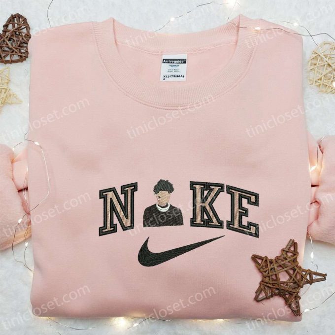 Stylish Young Boy X Nike Embroidered Sweatshirt: Celebrity Shirt &Amp; Custom T-Shirt