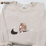 Yuuki Asuna x Swoosh Anime Embroidered Sweatshirt – Sword Art Online Shirt Custom T-shirt