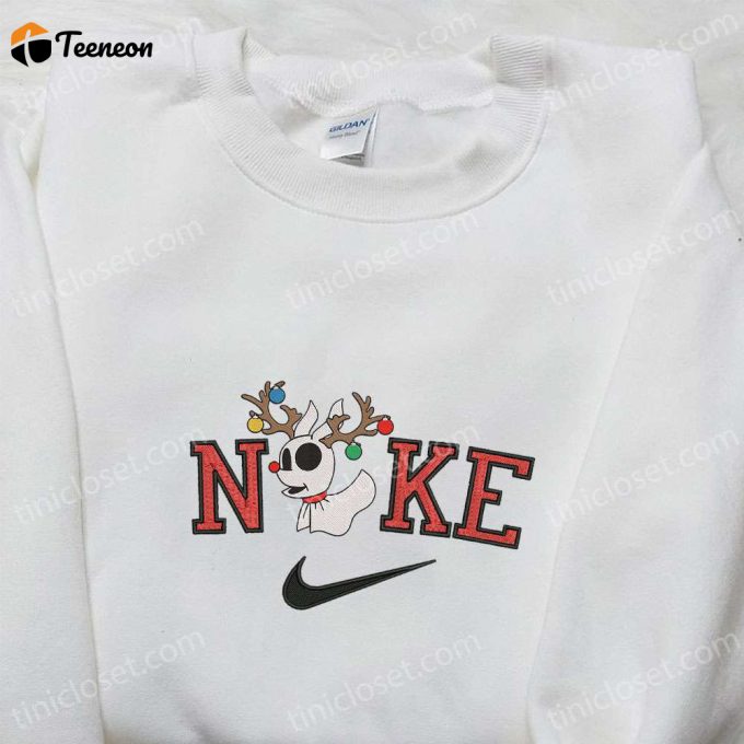 Zero Reindeer Christmas X Nike Embroidered Sweatshirt &Amp;Amp; Movie Merry Christmas Shirt – B Gift For Men Women Gift Ideas