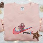 Zero Two x Swoosh Anime Embroidered Sweatshirt Nike Inspired Shirt Custom T-shirt