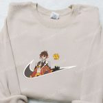 Zhongli Genshin Impact x Swoosh Embroidered Hoodie: Cool Anime Clothing Perfect Family Gift – Shop Now!